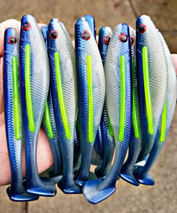 5" Blood Line Swim Bait Mold (3 cavity)