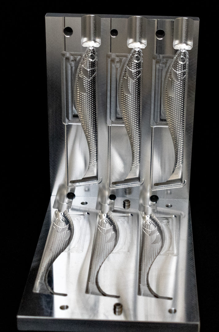 5" DR Swimbait Mold Top Injection