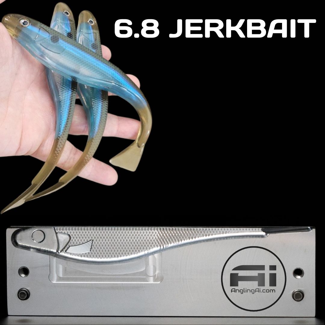 6-8 Jerk bait 6.8" Open Pour