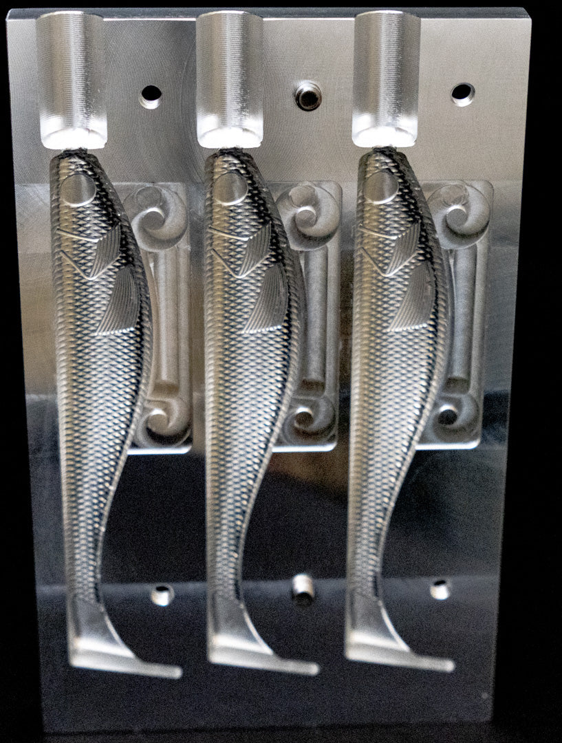 6" DR Swimbait Mold Top Injection