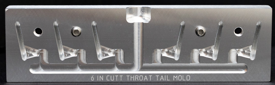 6" Cutt Throat Shad Tail Mold