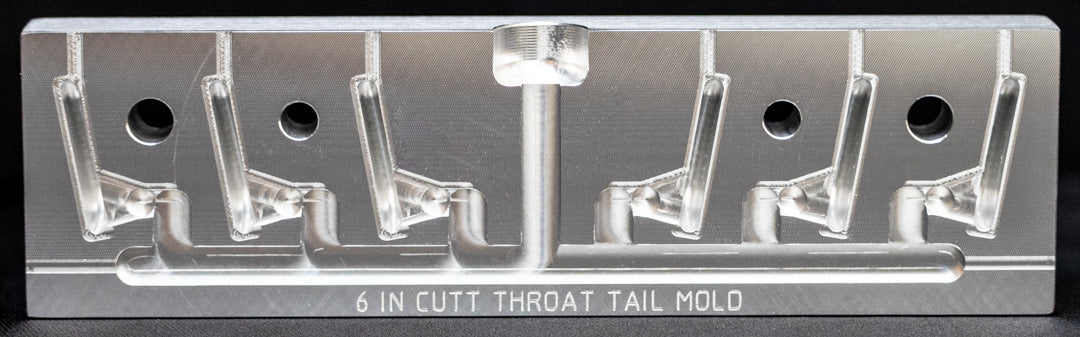 6" Cutt Throat Shad Tail Mold
