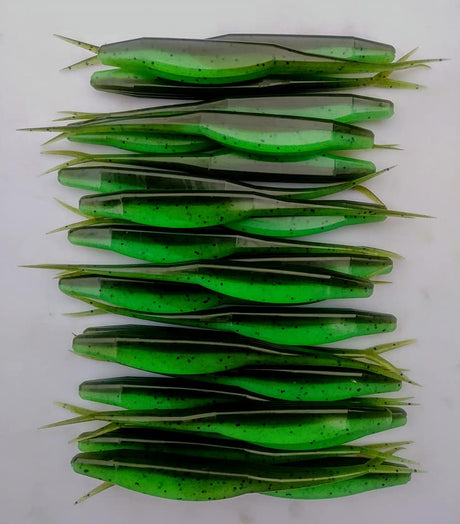 Pouring homemade soft plastic baits with an Angling A.i. mold