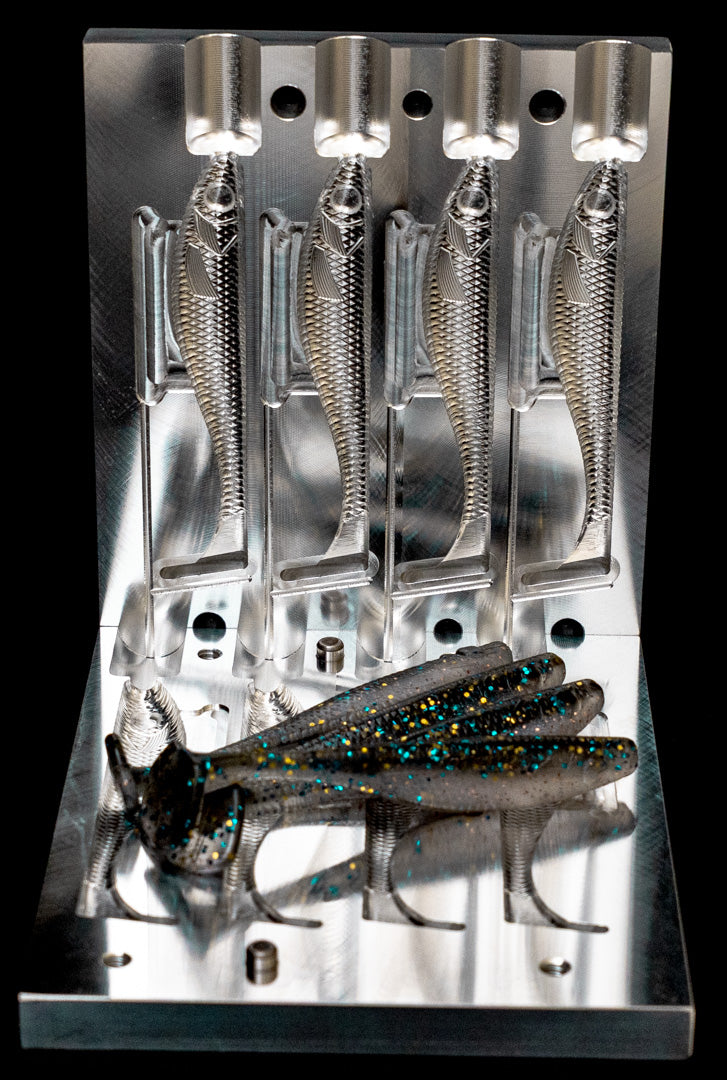 4" DR Swimbait Mold Top Injection