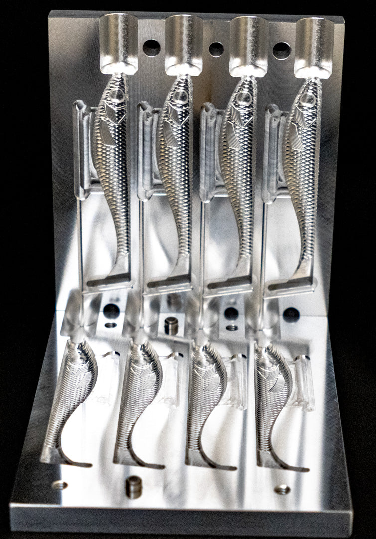 4" DR Swimbait Mold Top Injection
