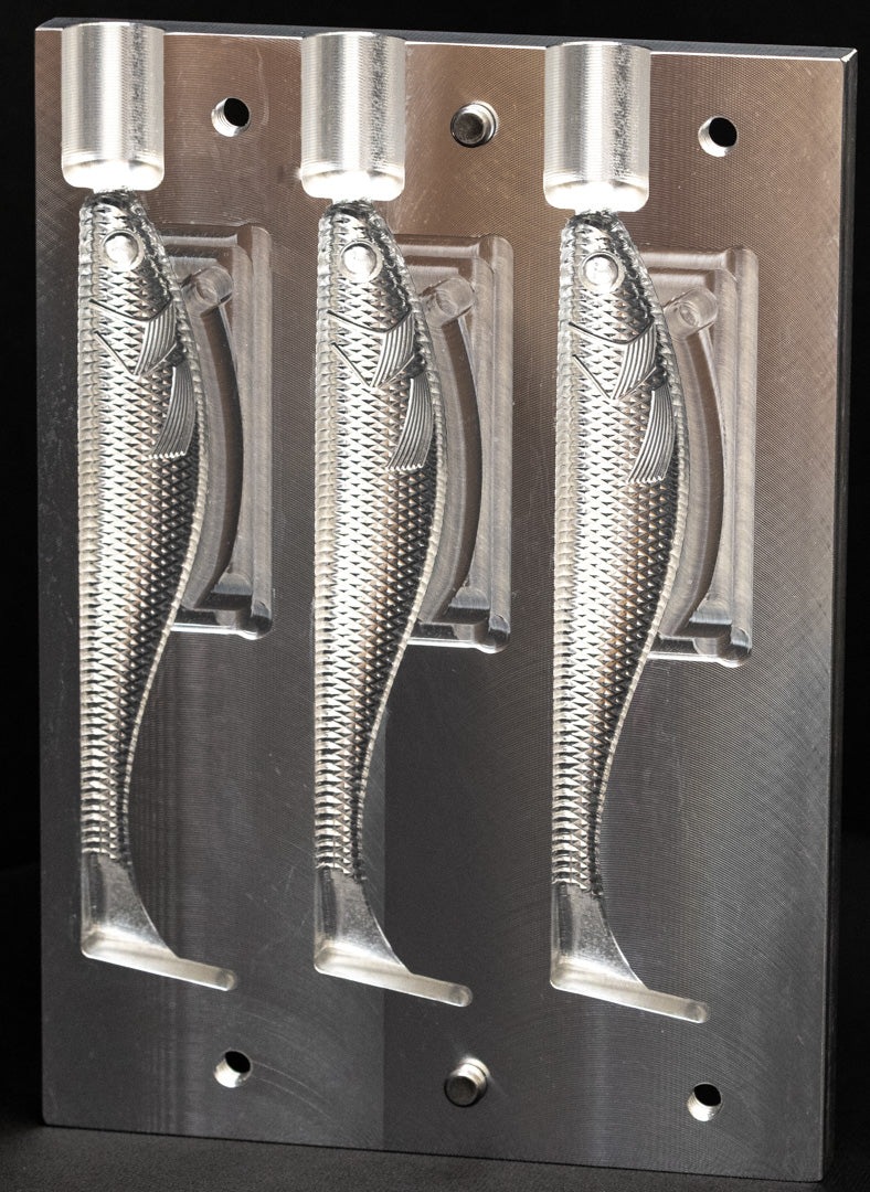 5" DR Swimbait Mold Top Injection