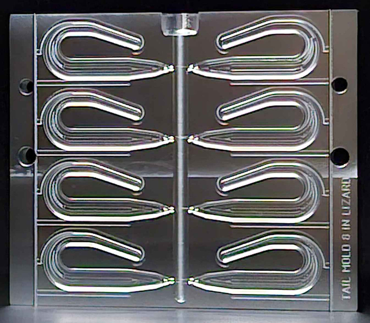 8 Inch 'MOJAVE' Lizard Tail Mold (8 Cavity) | Angling AI – Angling