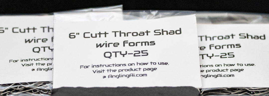 6" Cutt Throat Shad Wire Forms (25) Count