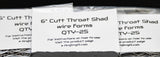 6" Cutt Throat Shad Wire Forms (25) Count