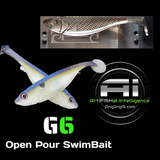 Ai G6 Open Pour Swimbait Mold