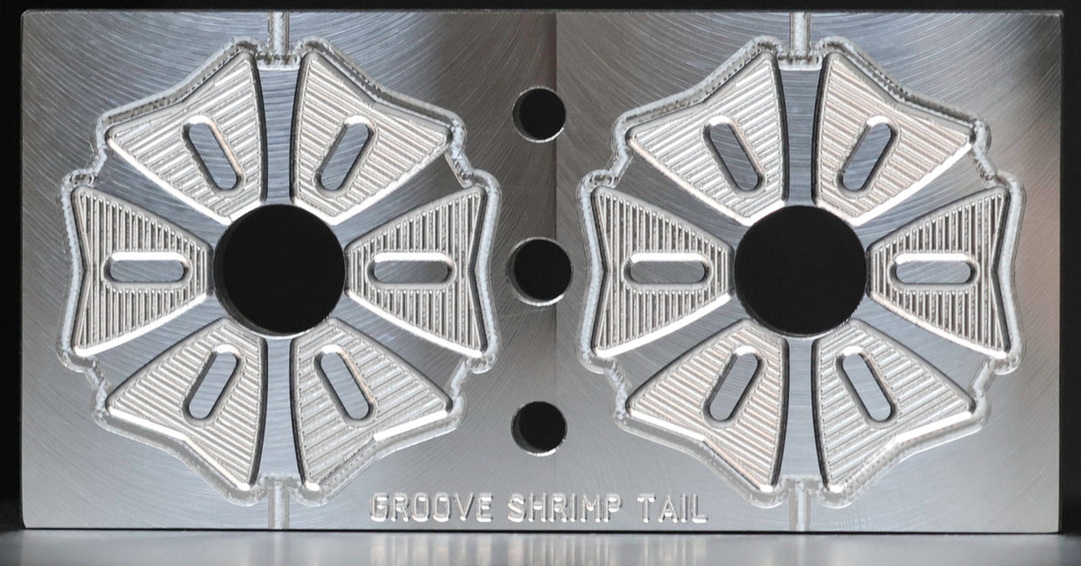 Groove Tail Mold Injection 3.0 and 3.8 Shrimp Mold (12-Cavity)