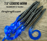 7.5" LEDGEND Worm Bait Mold