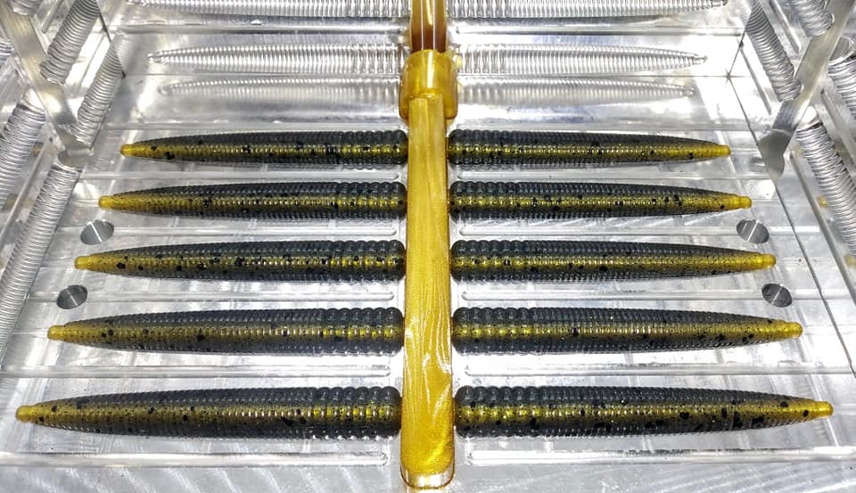 A.i. N3D 3-Inch Core Shot Lure Mold – 10-Cavity NED Rig Bait Mold