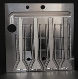 3.8" Injection Shrimp Mold (4-Cavity)