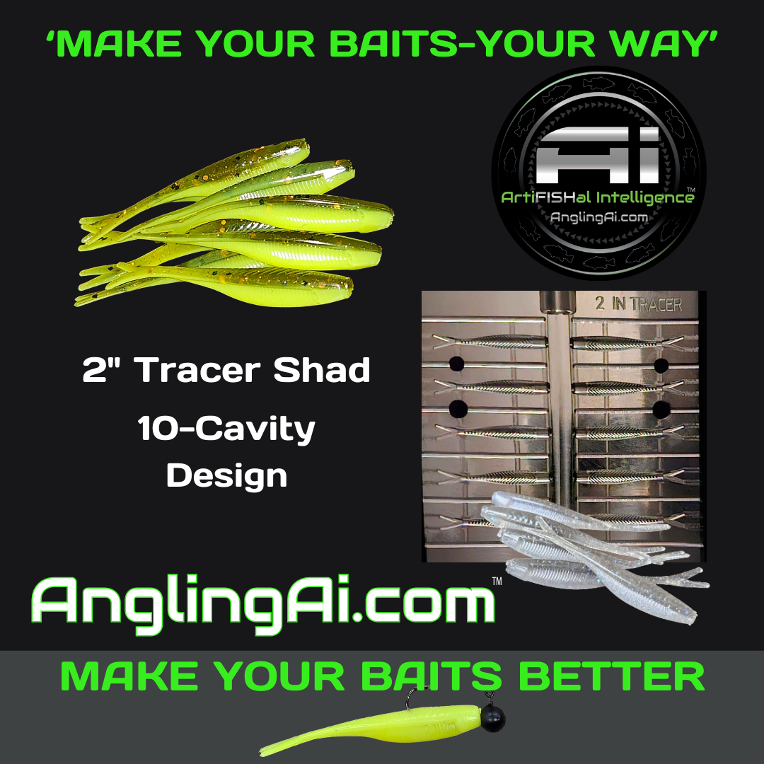 2" Tracer Shad- 10-Cavity