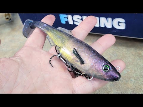 bass fishing weighted hooks molds 6" Cutt Throat Shad Mold- (1) Cavity Mold – Angling A.i